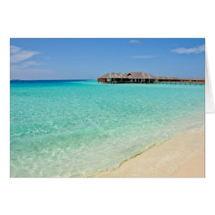 Cartão Acolhimento morno. Maldives