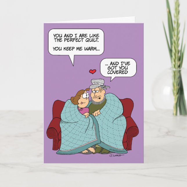 Cartão Aconchegue-se Debaixo de uma Colcha - By the Yard® (Frente)