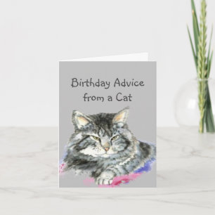 Cartão Aconselhamento de Aniversário de um Humor Animal 