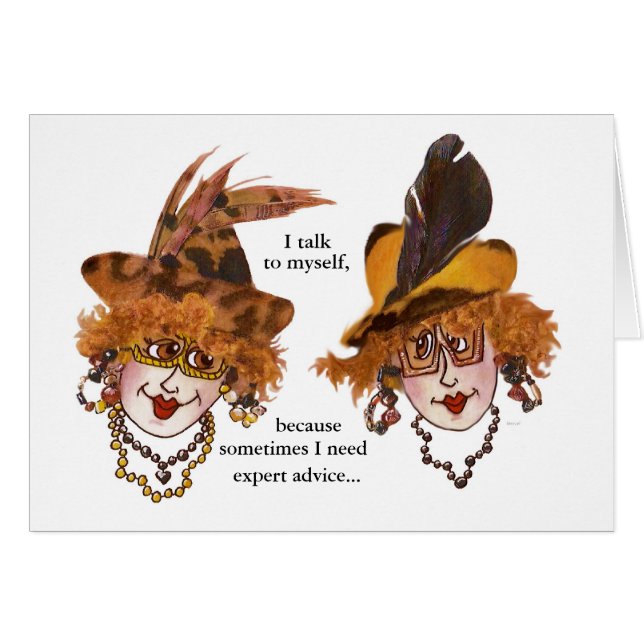 Cartão Aconselhamento especializado e Olhos Rolantes (Frente horizontal)