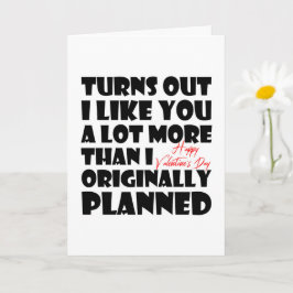 Cartão Acontece Que Gosto Muito Mais De Ti, Namorados Eng