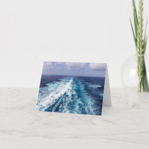 Cartão acordar de um navio de cruzeiro