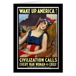 Cartão Acordar Up America