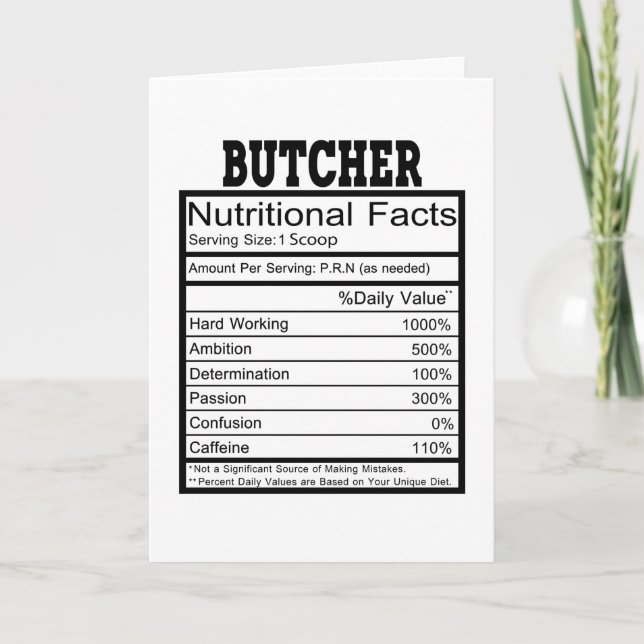 Cartão Açougueiro (Frente)