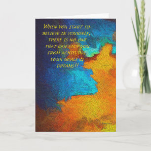 Cartão Acredite em si mesmo
