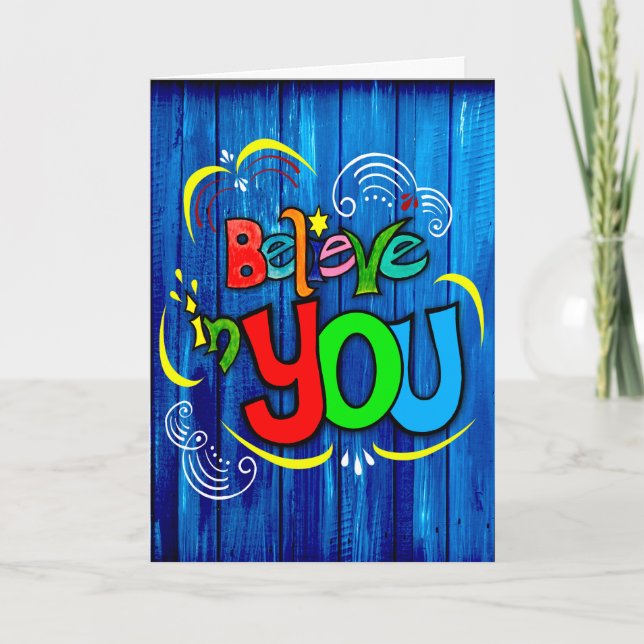 Cartão Acredite em você (Frente)