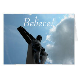 Cartão Acredite! Jesus na cruz