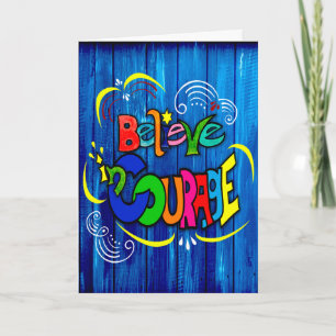 Cartão Acredite na coragem