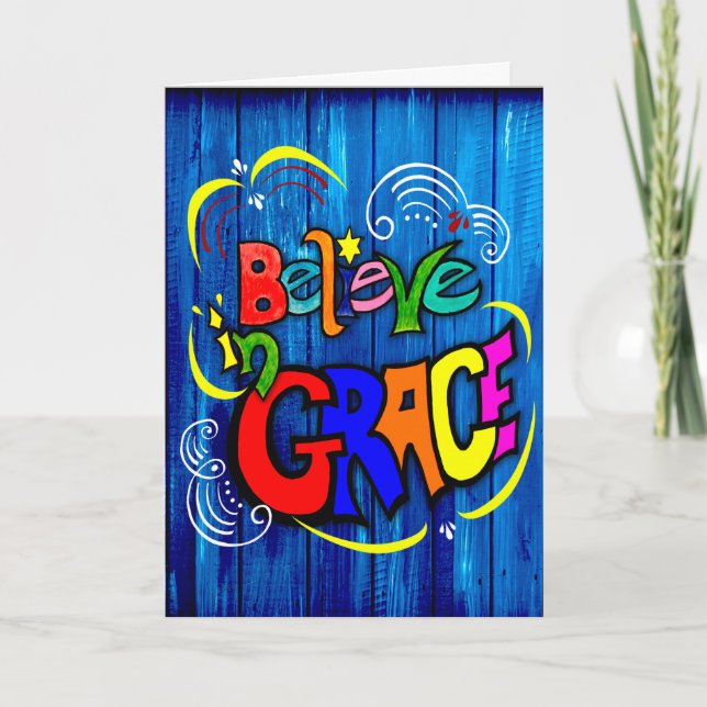 Cartão Acredite na Graça (Frente)
