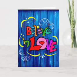 Cartão Acredite no Amor