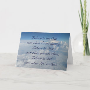 Cartão Acredite no Sol