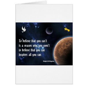 Cartão Acredite que pode