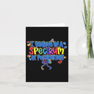 Cartão Acredito Num Espectro De Possibilidades Autismo Aw
