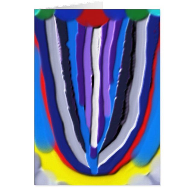 Cartão Acrílico Handcrafted de LOTUS azul (Frente)