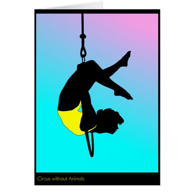 Cartão Acrobata do circo contemporâneo (Frente)
