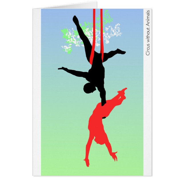 Cartão Acrobats. de circo novos (Frente)