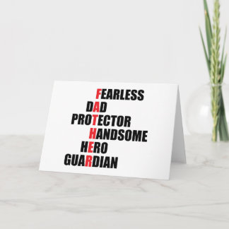 Cartão Acrostic do pai