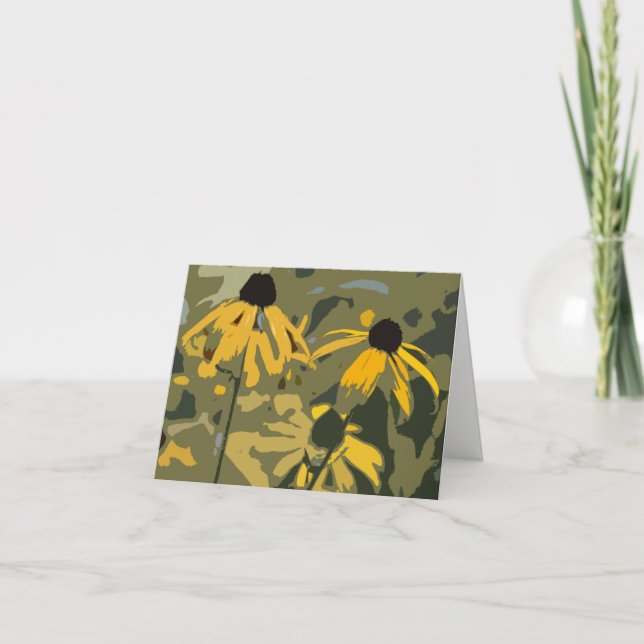 Cartão Adaptador para Vazio Rudbeckias (Frente)