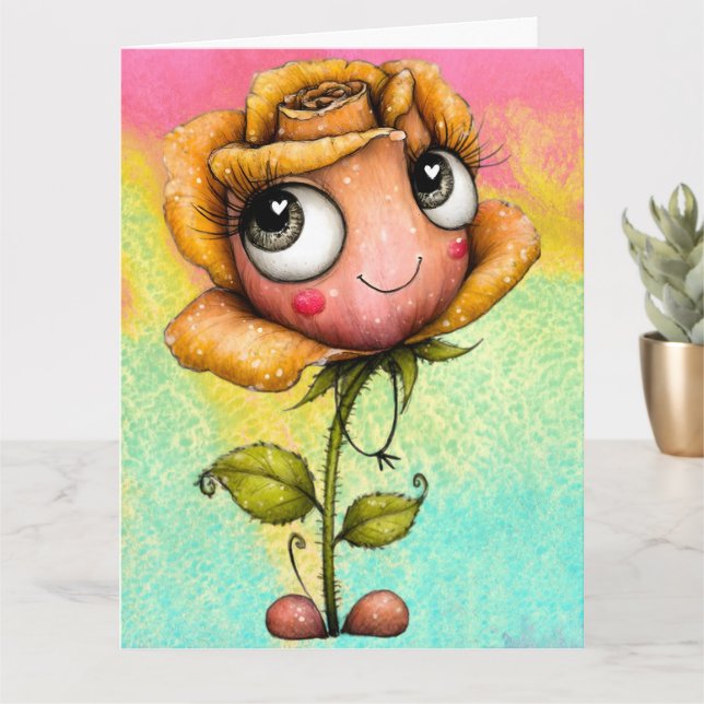 Cartão *Add your special message * (Planta pequena)