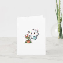 Adesivo Fofo Kawaii Planta Gentileza Nuvem e FStic