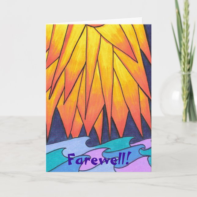 Cartão Adeus! (Frente)