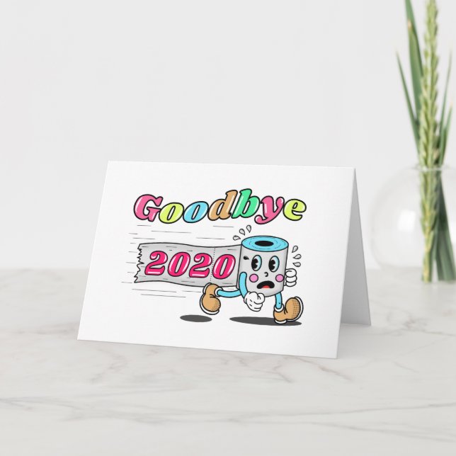 Cartão Adeus 2020 - Finalmente acabou (Frente)