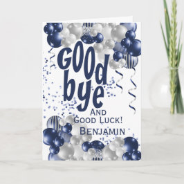 Cartão Adeus adeus Farewell Saindo