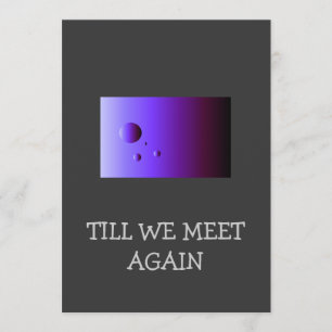 Cartão Adeus >cartão de saudação