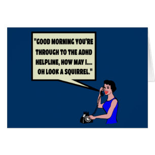 Cartão ADHD engraçado