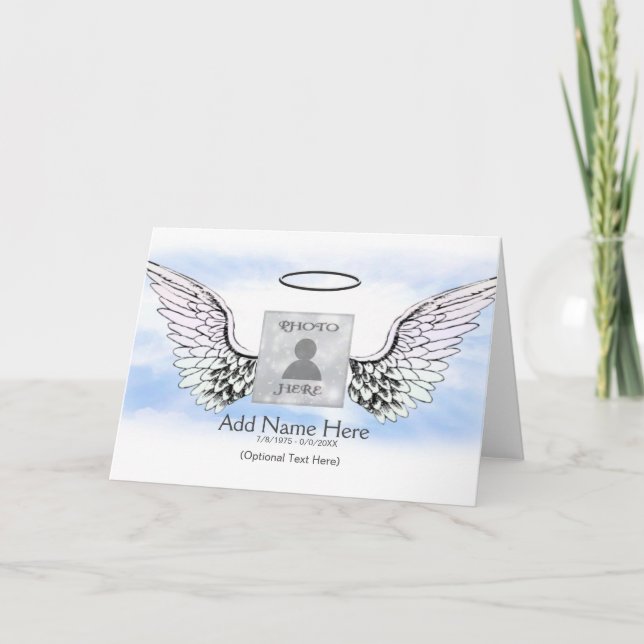 Cartão Adicionar nome e memória fotográfica (Frente)