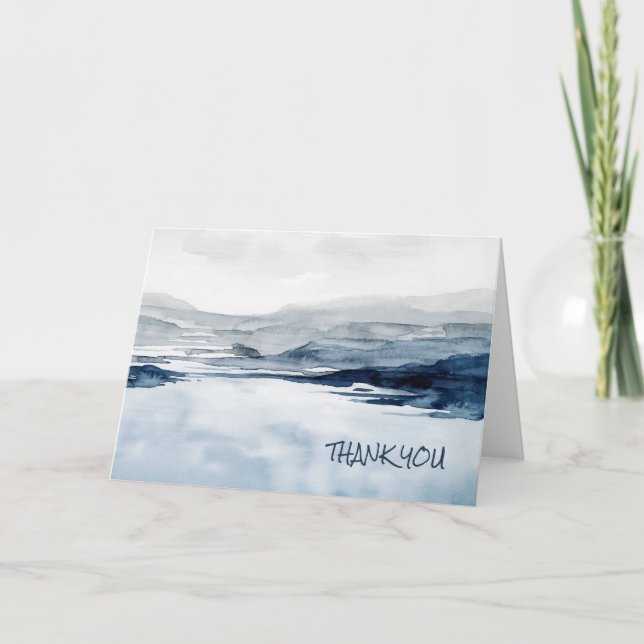 Cartão Adicionar Seu Texto| Horizonte II esmaecido (Frente)