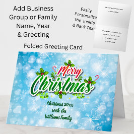 Cartão Adicionar Texto do Nome da Família Correspondente 