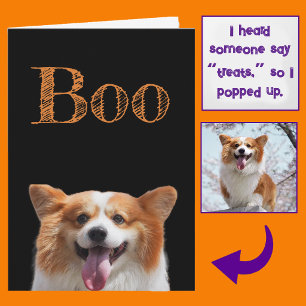 Cartão Adicione foto! Divertido Fofinho Corgi Cachorro Ol