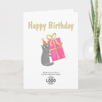 Adicione Gato de Logotipo Gota Cor-de-Rosa Grande