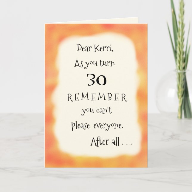 Cartão Adicione nome engraçado ou qualquer saudação humor (Frente)