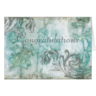 Cartão Adicione seu nome Placa de Flor III não embeleza