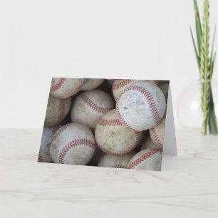 Cartão ADICIONE SEU PRÓPRIO TEXTO Tema de beisebol