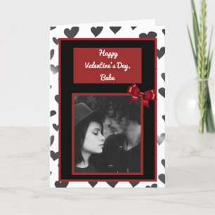 Cartão Adicione sua foto a esta placa de Dia de os namora