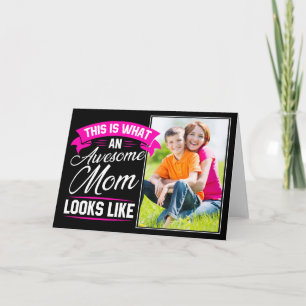 Cartão Adicione sua Foto Feliz Dia das Mães Mãe Incrí