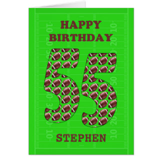 Cartão Adicione Um Nome 55º Aniversário