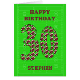 Cartão Adicione Um Nome De Alçado De aniversário de 30 an