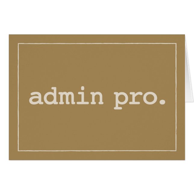 Cartão Admin Pro Definition no Admin Pro Day (Frente Horizontal)