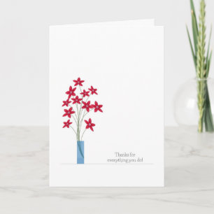 Cartão Admin Professionals Day Cards, Red Flowers