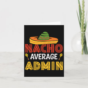 Cartão Administrador Nacho Médio Cinco De Mayo