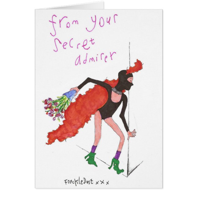 Cartão Admirador secreto (Frente)