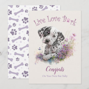 Cartão Adoção de Cães Dalmata, Dia da Conquista