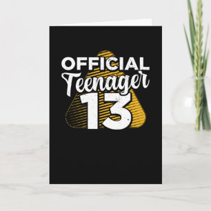 Cartão Adolescente Oficial de Aniversário 13