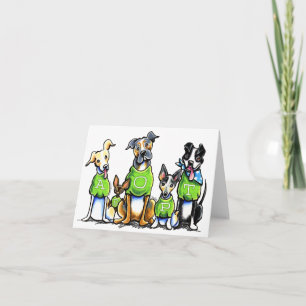 Cartão Adopt Shelter Dogs Green Tees Think Adoption