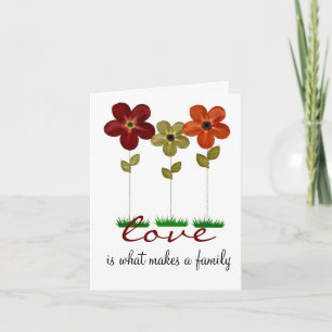 Cartão adoption family card