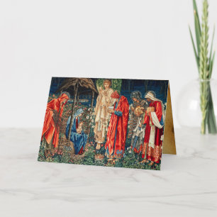 Cartão ADORAÇÃO DE MAGI, Bênção Irlandesa Burne-Jones